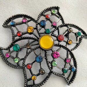 Brooch rainbow colors